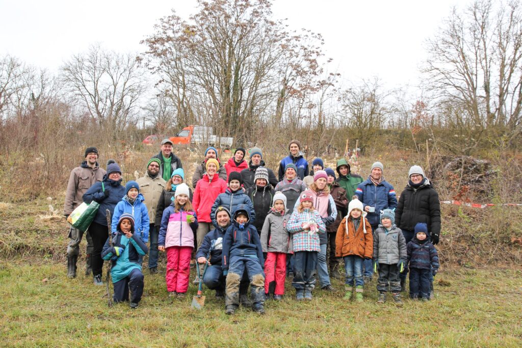 Erste Pflanzung in Wolkersdorf